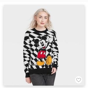 Black and white Mickey sweater